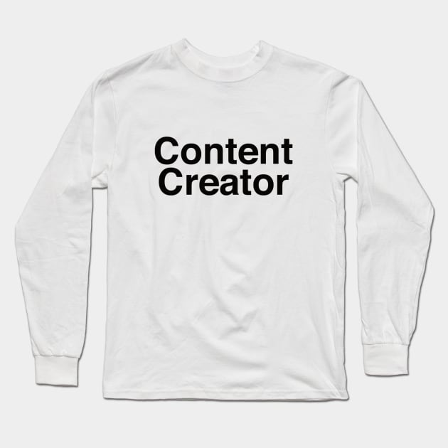 Content Creator Long Sleeve T-Shirt by WDWTales